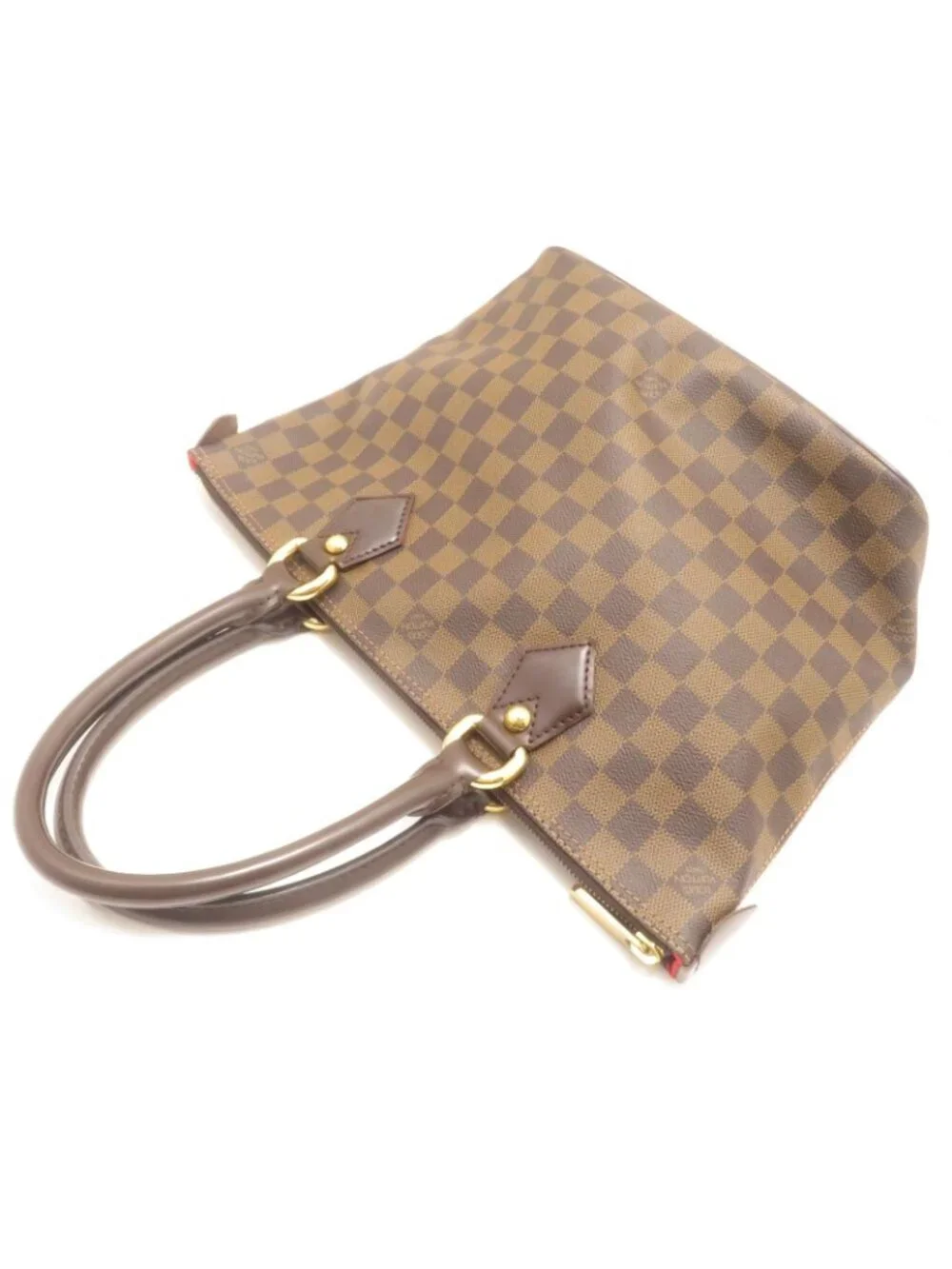 Louis Vuitton Saleya PM Damier Handbag Canvas Brown